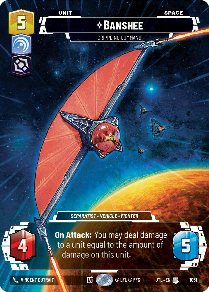 Banshee - Crippling Command (1051) (Prestige Foil) (1051) [Jump to Lightspeed]