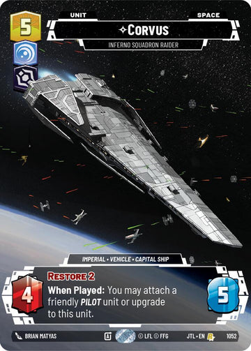 Corvus - Inferno Squadron Raider (1052) (Prestige Foil) (1052) [Jump to Lightspeed]