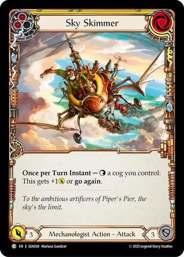 Sky Skimmer (Yellow) [SEA028] (High Seas)  Rainbow Foil