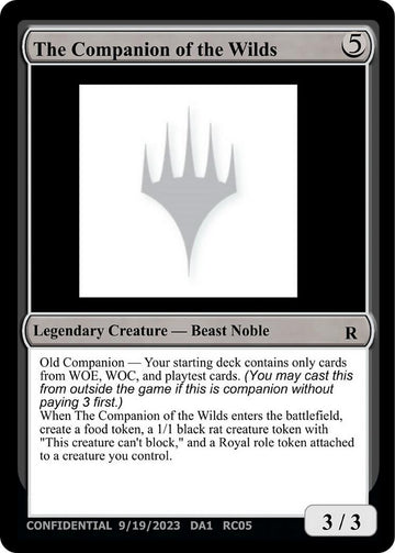 The Companion of the Wilds [Unknown Event]