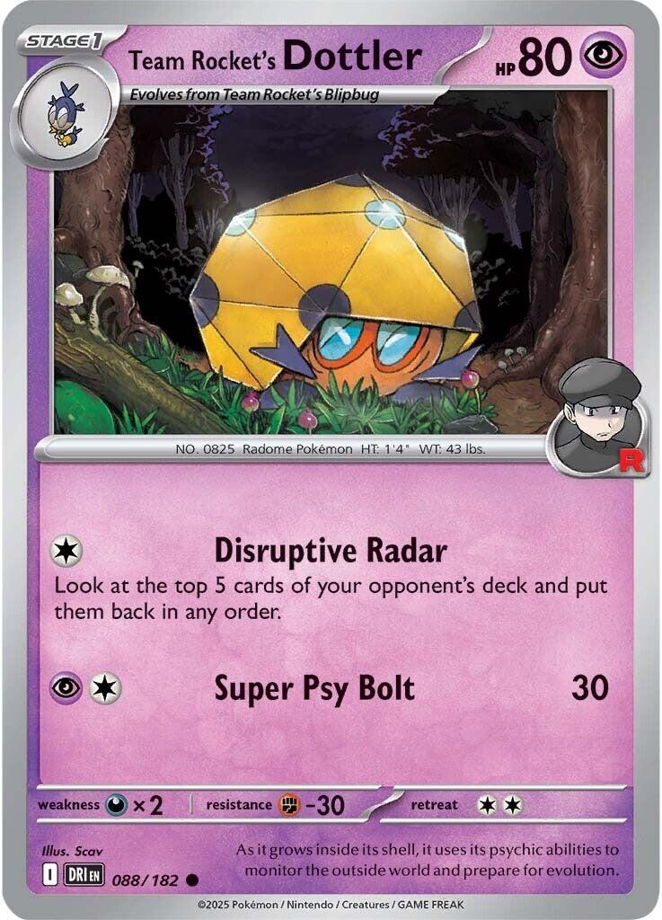 Team Rocket's Dottler (088/182) [Scarlet & Violet: Destined Rivals]