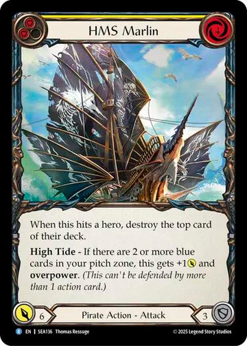 HMS Marlin [SEA136] (High Seas)  Rainbow Foil