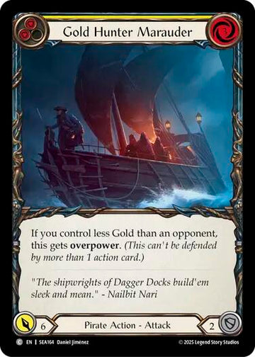 Gold Hunter Marauder [SEA164] (High Seas)  Rainbow Foil