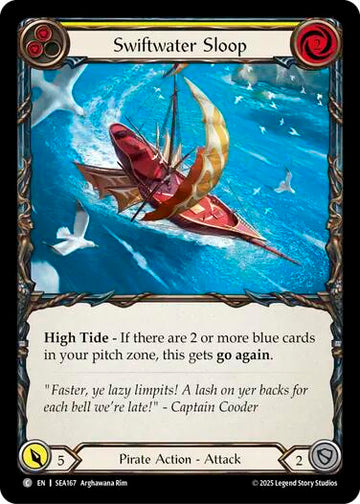 Swiftwater Sloop (Yellow) [SEA167] (High Seas)  Rainbow Foil