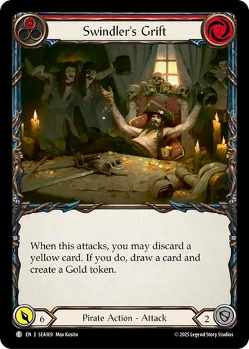 Swindler's Grift (Red) [SEA169] (High Seas)  Rainbow Foil