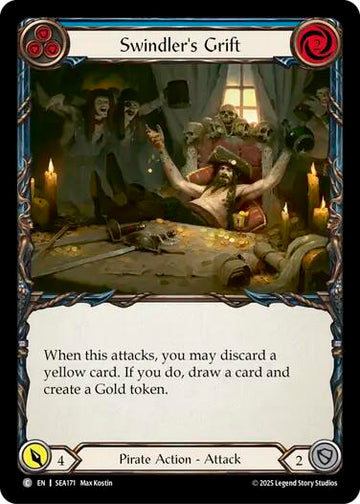 Swindler's Grift (Blue) [SEA171] (High Seas)  Rainbow Foil
