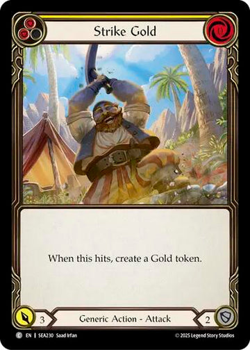 Strike Gold (Yellow) [SEA230] (High Seas)  Rainbow Foil