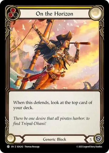 On the Horizon (Yellow) [SEA242] (High Seas)  Rainbow Foil