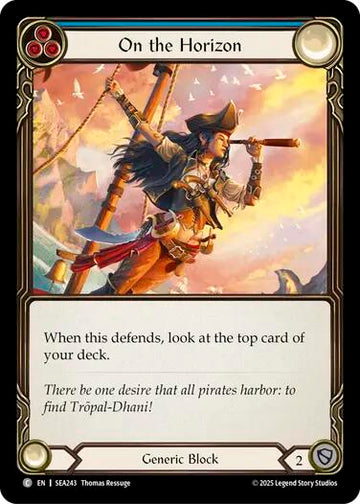 On the Horizon (Blue) [SEA243] (High Seas)  Rainbow Foil