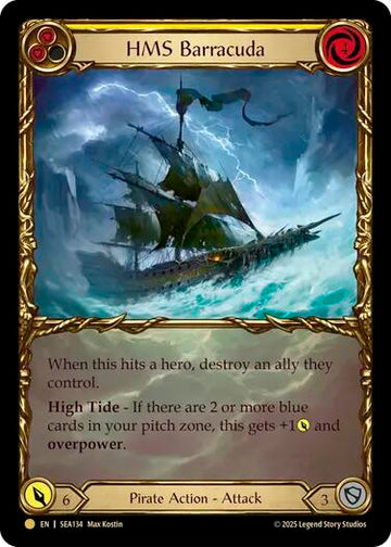 HMS Barracuda (Treasure) [SEA134] (High Seas)  Cold Foil