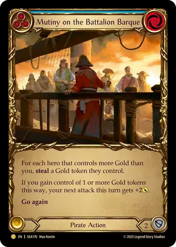 Mutiny on the Battalion Barque (Treasure) [SEA176] (High Seas)  Cold Foil