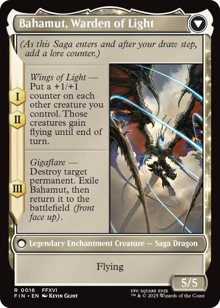 Dion, Bahamut's Dominant // Bahamut, Warden of Light [FINAL FANTASY]