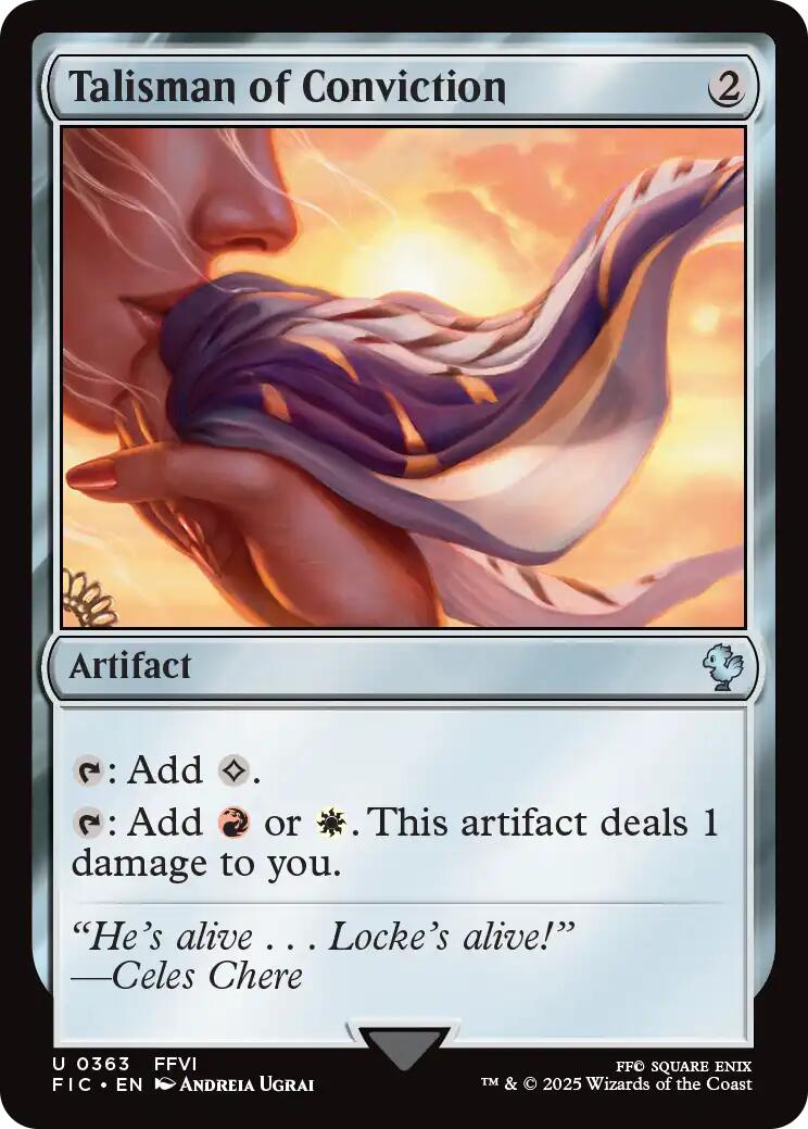 Talisman of Conviction (Surge Foil) [FINAL FANTASY Commander]