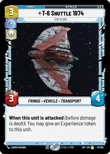 T-6 Shuttle 1974 - Stay Close (47/264) (47/264) [Legends of the Force]