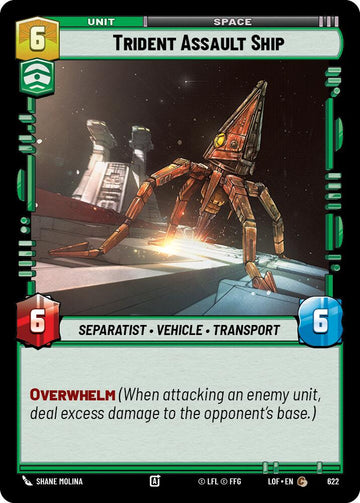 Trident Assault Ship (622) (Foil) (622) [Legends of the Force]
