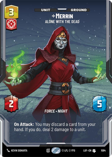 Merrin - Alone with the Dead (1094) (Prestige Foil) (1094) [Legends of the Force]