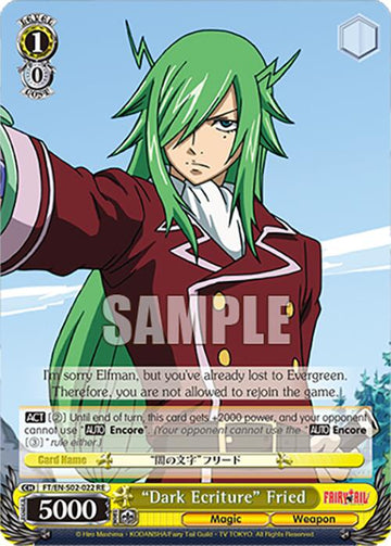 Dark Ecriture Fried (FT/EN-S02-022 C RE) [Fairy Tail Chronicle Set]