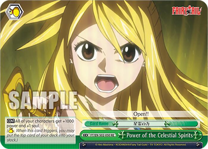 Power of the Celestial Spirits (FT/EN-S02-050 CC RE) [Fairy Tail Chronicle Set]