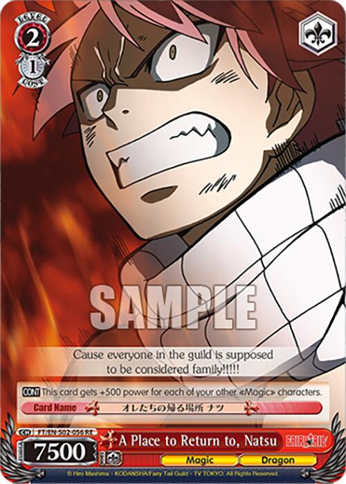 A Place to Return to, Natsu (FT/EN-S02-056 R RE) [Fairy Tail Chronicle Set]