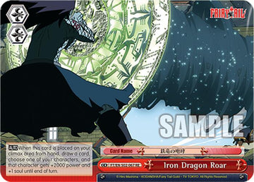 Iron Dragon Roar (FT/EN-S02-067 CC RE) [Fairy Tail Chronicle Set]