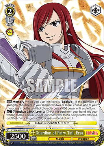 Guardian of Fairy Tail, Erza (FT/EN-S02-101 R RE) [Fairy Tail Chronicle Set]