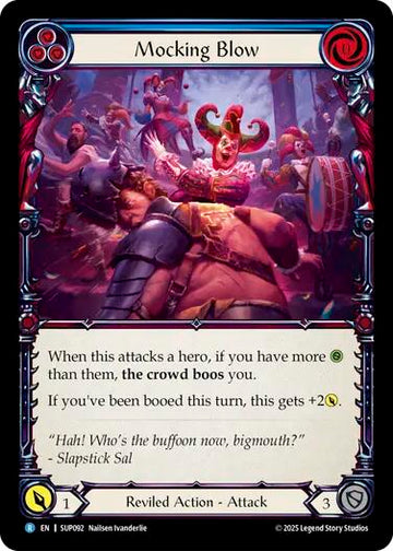 Mocking Blow (Blue) [SUP092] (Super Slam)  Rainbow Foil