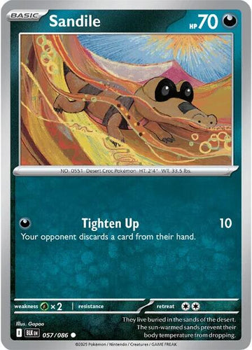 Sandile (057/086) [Scarlet & Violet: Black Bolt]