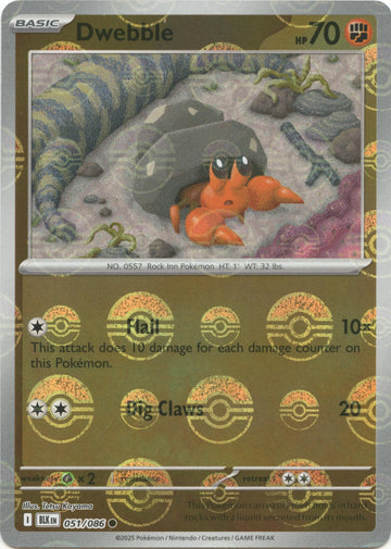 Dwebble (051/086) (Poke Ball Pattern) [Scarlet & Violet: Black Bolt]