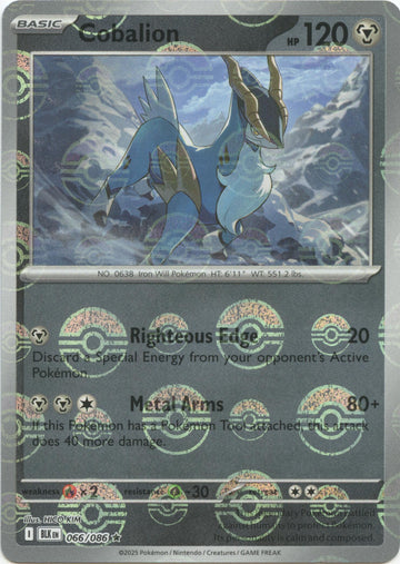 Cobalion (066/086) (Poke Ball Pattern) [Scarlet & Violet: Black Bolt]