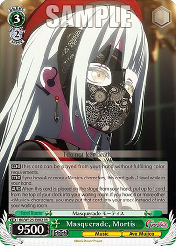 Masquerade, Mortis (BD/W125-E002 RR) [MyGO!!!!! x Ave Mujica]