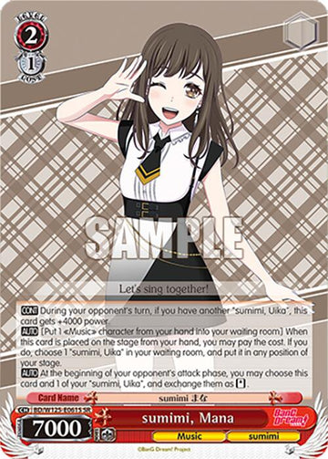 sumimi, Mana (BD/W125-E061S SR) [MyGO!!!!! x Ave Mujica]