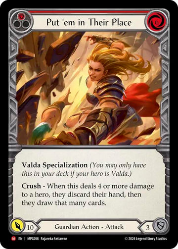 Put 'Em In Their Place [MPG018] (Mastery Pack Guardian)