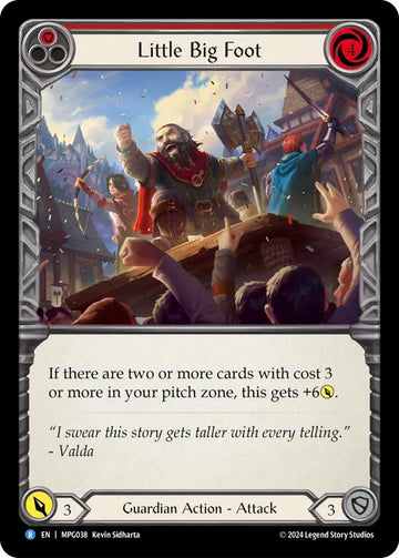 Little Big Foot (Red) [MPG038] (Mastery Pack Guardian)  Rainbow Foil
