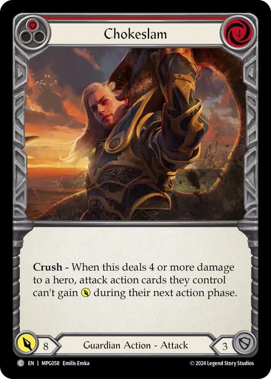Chokeslam (Red) [MPG058] (Mastery Pack Guardian)