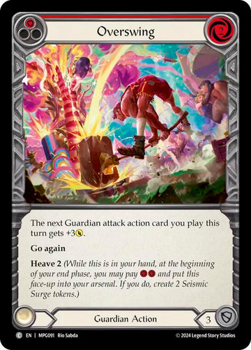 Overswing (Red) [MPG091] (Mastery Pack Guardian)  Rainbow Foil