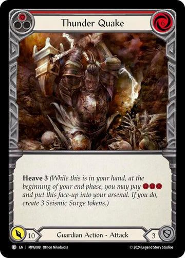 Thunder Quake (Red) [MPG088] (Mastery Pack Guardian)