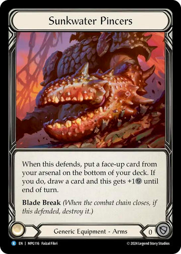 Sunkwater Pincers [MPG116] (Mastery Pack Guardian)  Cold Foil