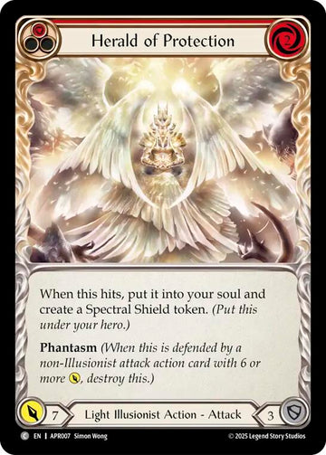 Herald of Protection (Red) [APR007] (Armory Deck: Legends Prism)
