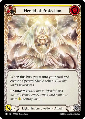 Herald of Protection (Yellow) [APR012] (Armory Deck: Legends Prism)