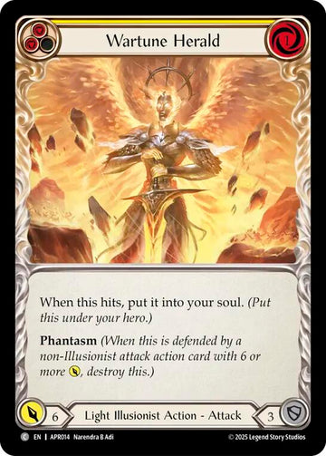 Wartune Herald (Yellow) [APR014] (Armory Deck: Legends Prism)