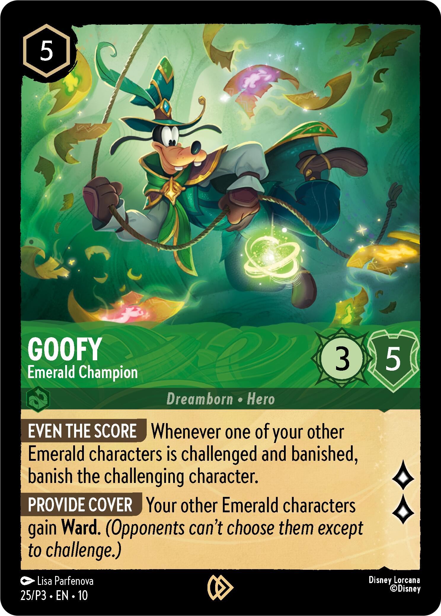 Goofy - Emerald Champion (25) [Promo Cards]