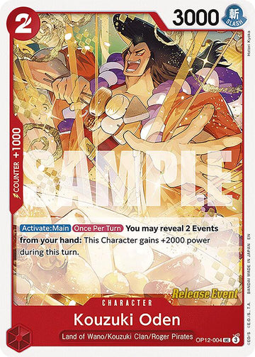 Kouzuki Oden [Legacy of the Master Release Event Cards]