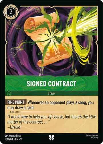 Signed Contract (101/204) [Fabled]