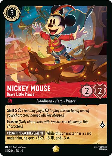 Mickey Mouse - Brave Little Prince (111/204) [Fabled]