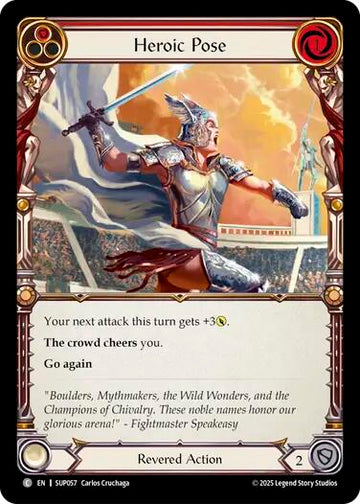 Heroic Pose (Red) [SUP057] (Super Slam)