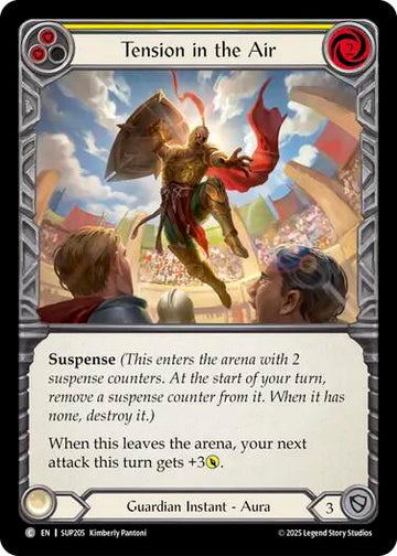Tension in the Air (Yellow) [SUP205] (Super Slam)  Rainbow Foil