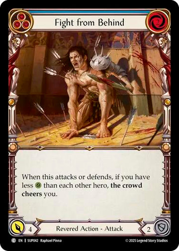 Fight from Behind (Blue) [SUP042] (Super Slam)  Rainbow Foil