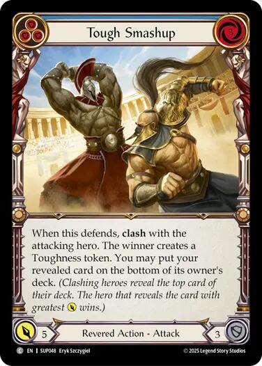 Tough Smashup (Blue) [SUP048] (Super Slam)  Rainbow Foil