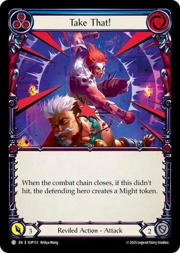 Take That! (Blue) [SUP113] (Super Slam)  Rainbow Foil