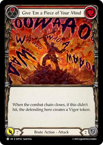 Give 'Em a Piece of Your Mind (Red) [SUP152] (Super Slam)